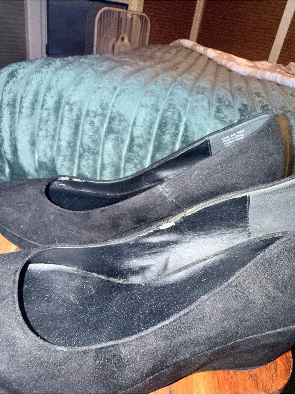 Apt. 9 Black Suede Round-Toe Pumps